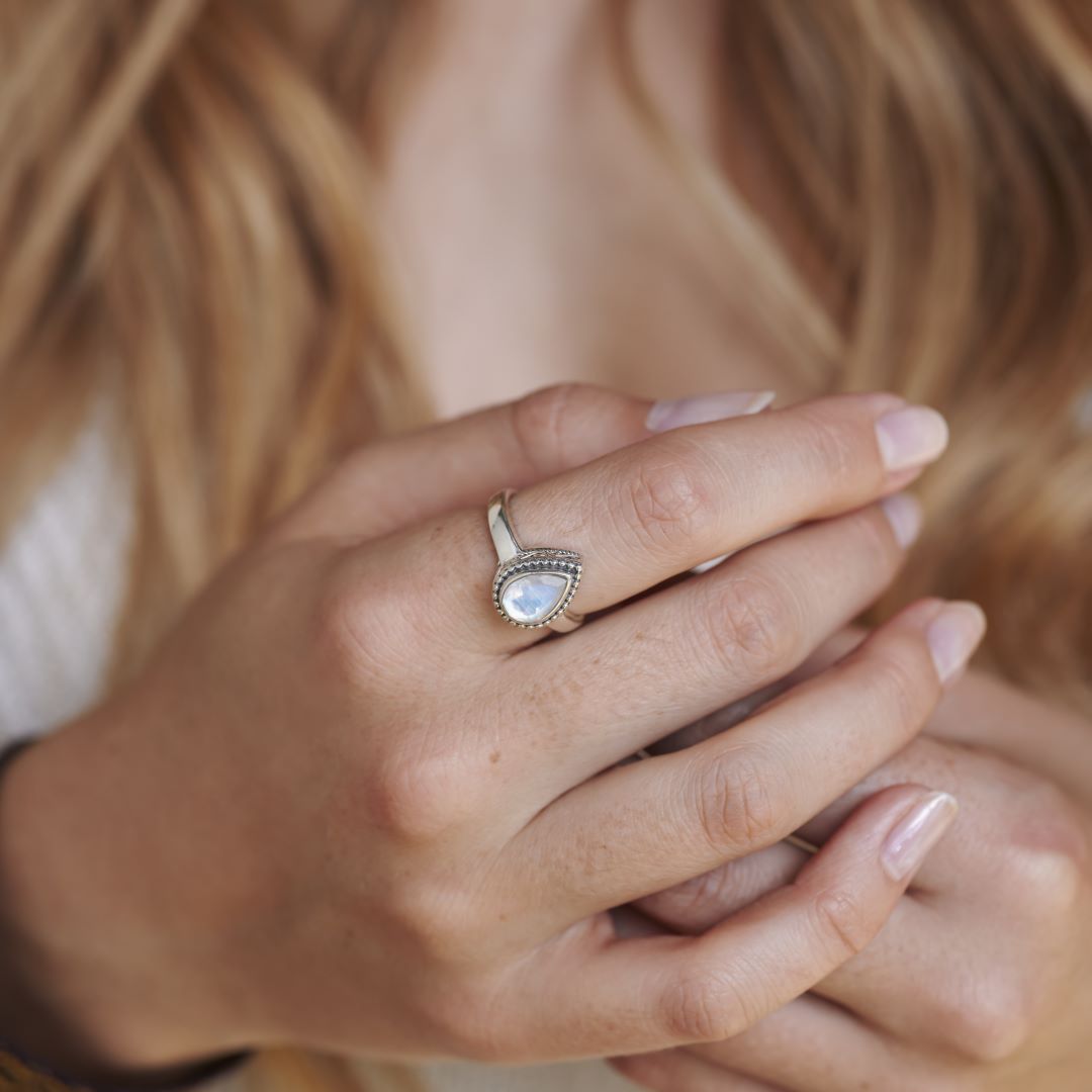 Lalea Mondstein Ring Silber