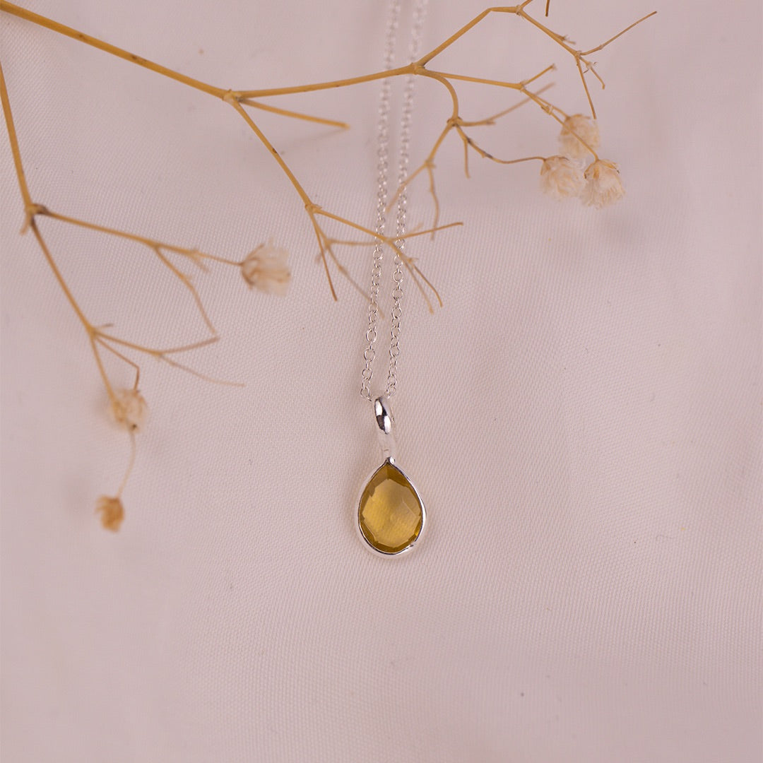 Löwe Citrin Charm Silber - Spirit of Liebs