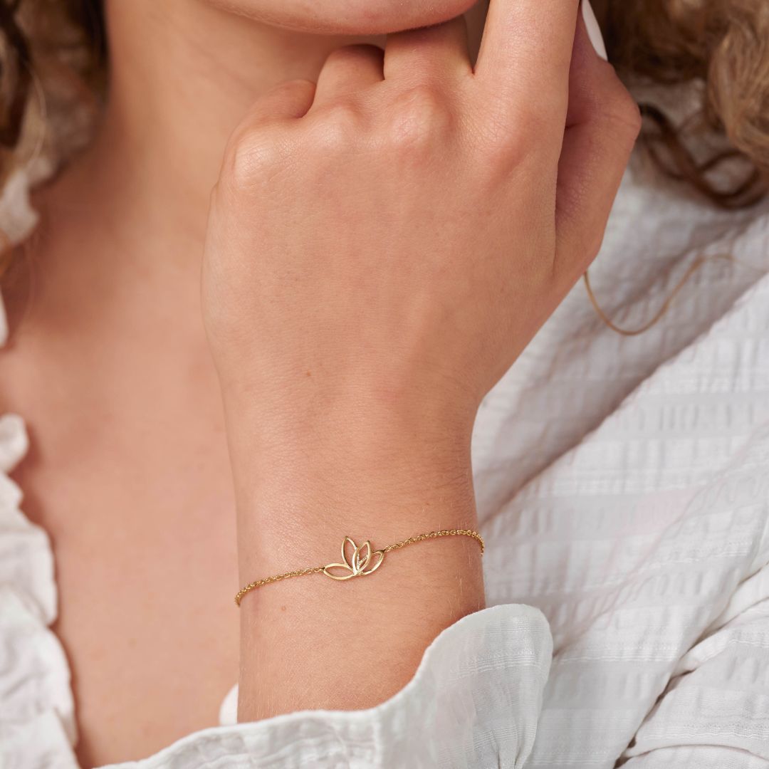 Lotus Armband Golden