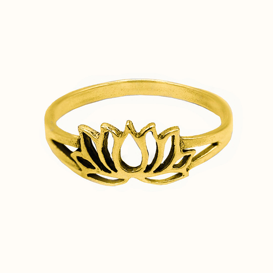 Lotus Ring Golden