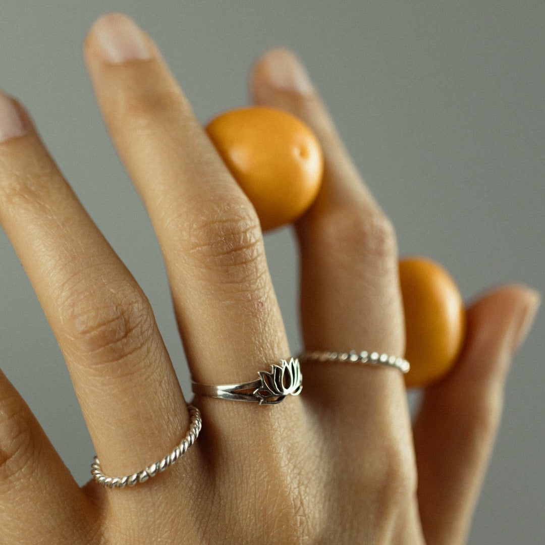 Lotus Ring Silber - Spirit of Liebs