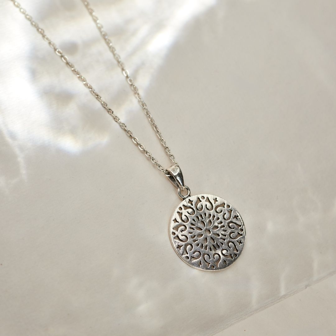 Mandala Charm Silber