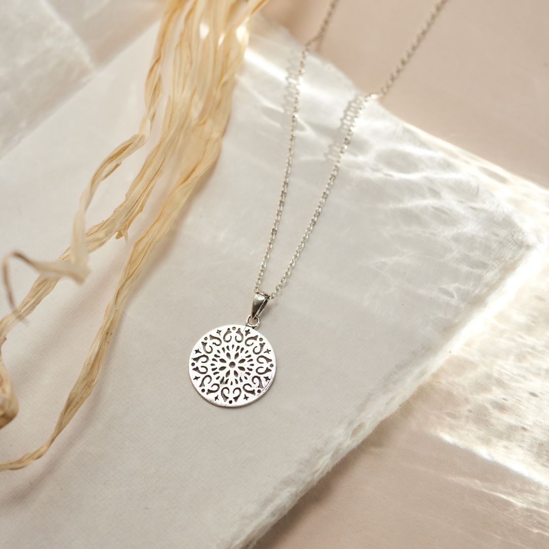 Mandala Charm Silber