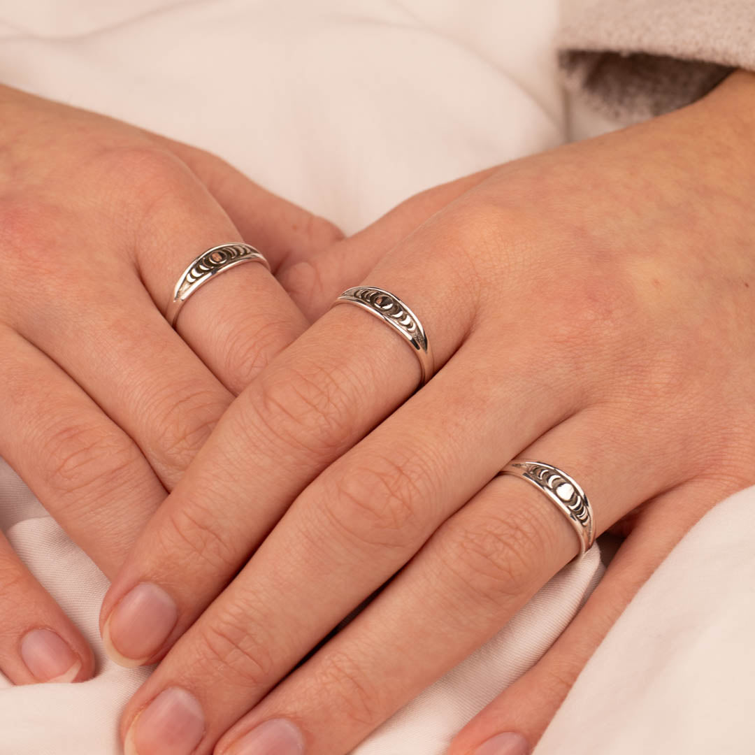 Moon and Back Ring Silber - Spirit of Liebs