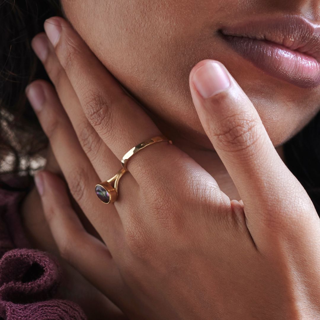 Mystic Duo Ring Golden Set