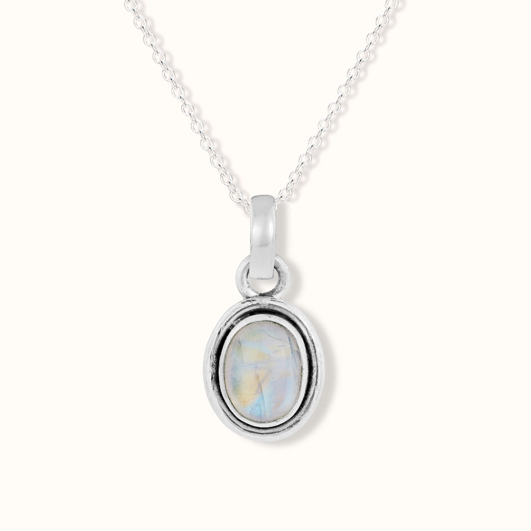 Nimbus Mondstein Charm Silber