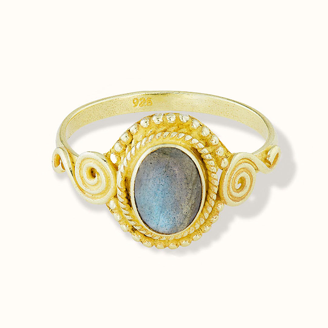Nirmala Labradorit Ring Golden