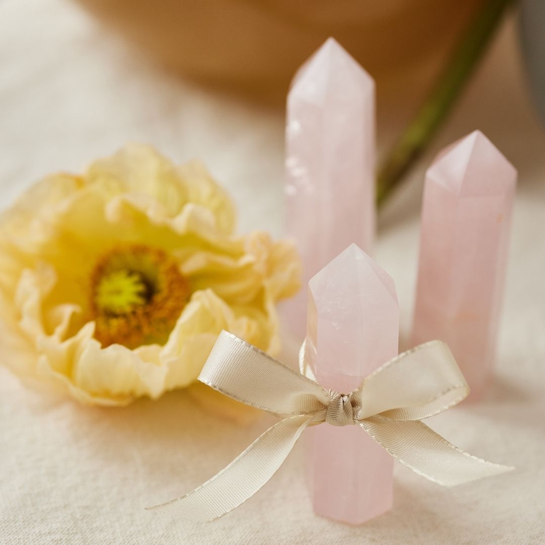 Rosenquarz Obelisk (limited edition)