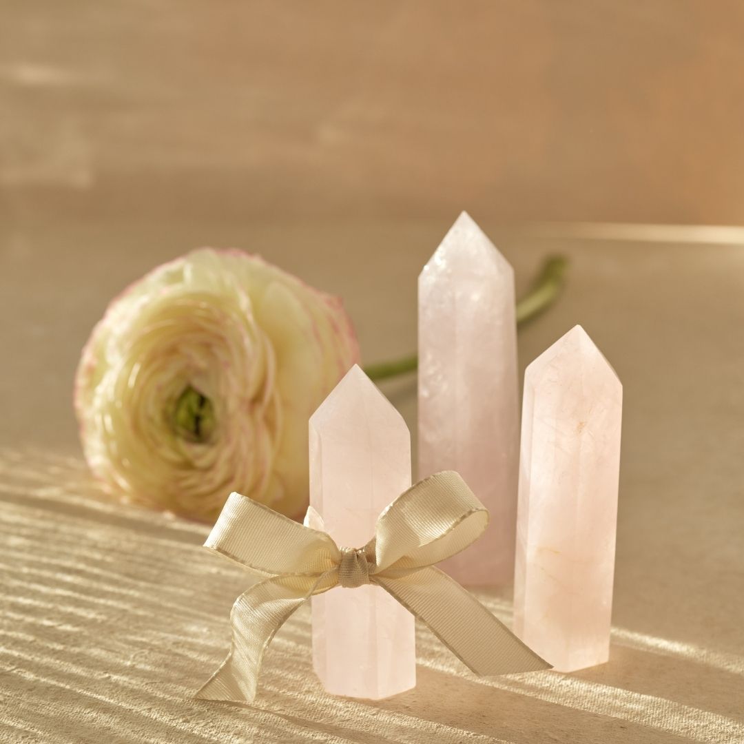 Rosenquarz Obelisk (limited edition)