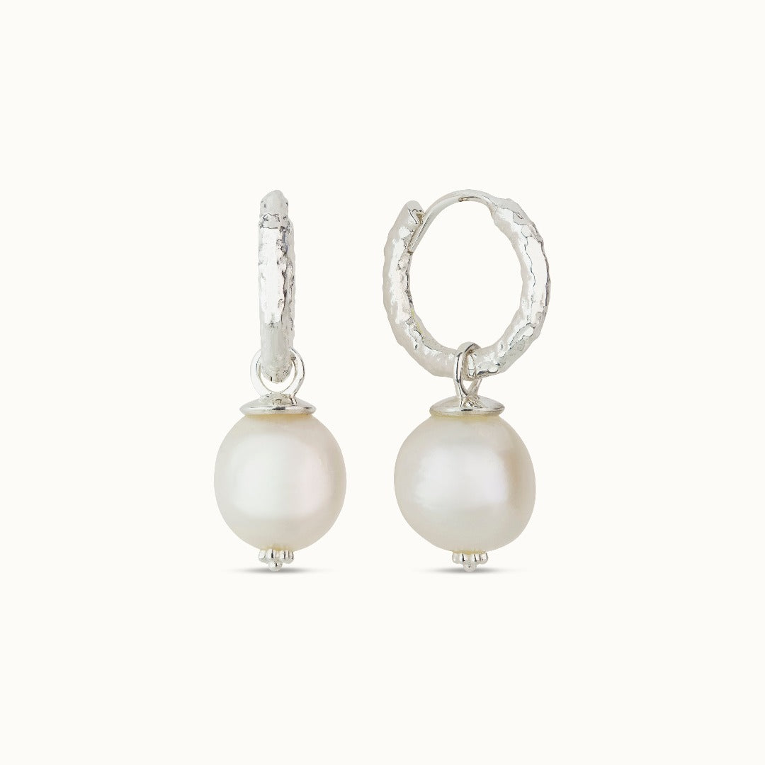 Perla Hoops Silber