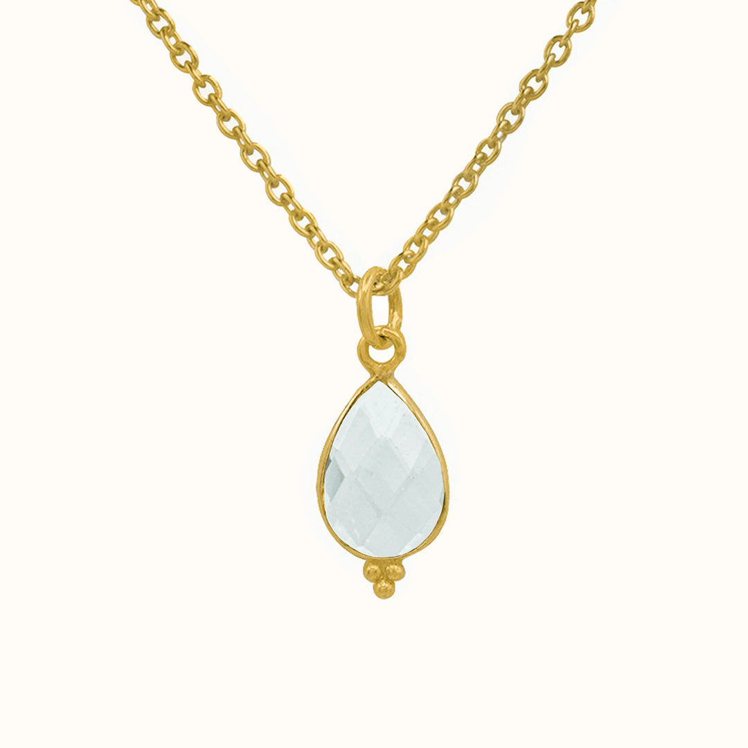 RIO Drops Bergkristall Charm Golden