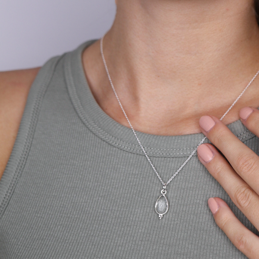 RIO Drops Bergkristall Charm Silber - Spirit of Liebs