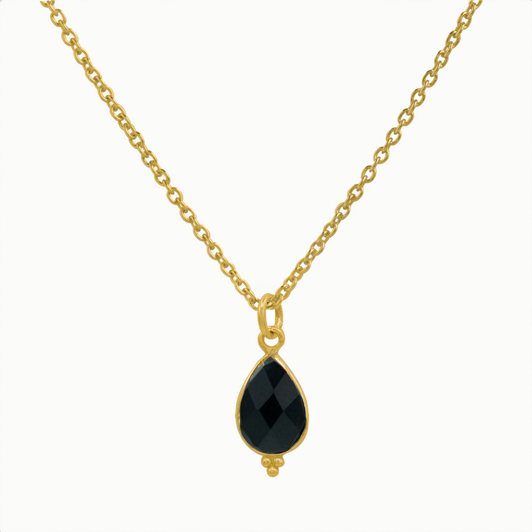 RIO Drops Onyx Charm Golden