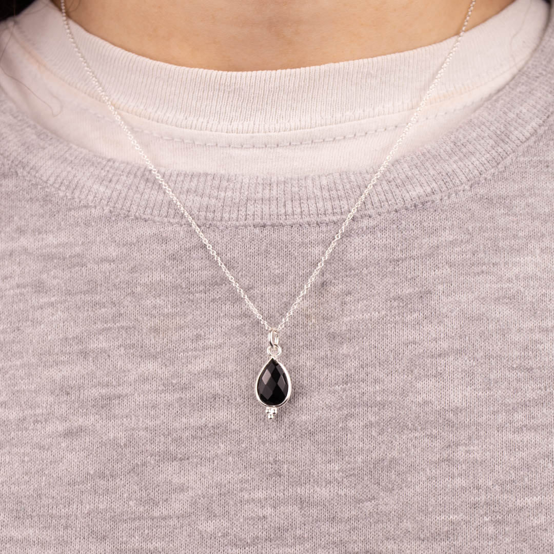 RIO Drops Onyx Charm Silber - Spirit of Liebs