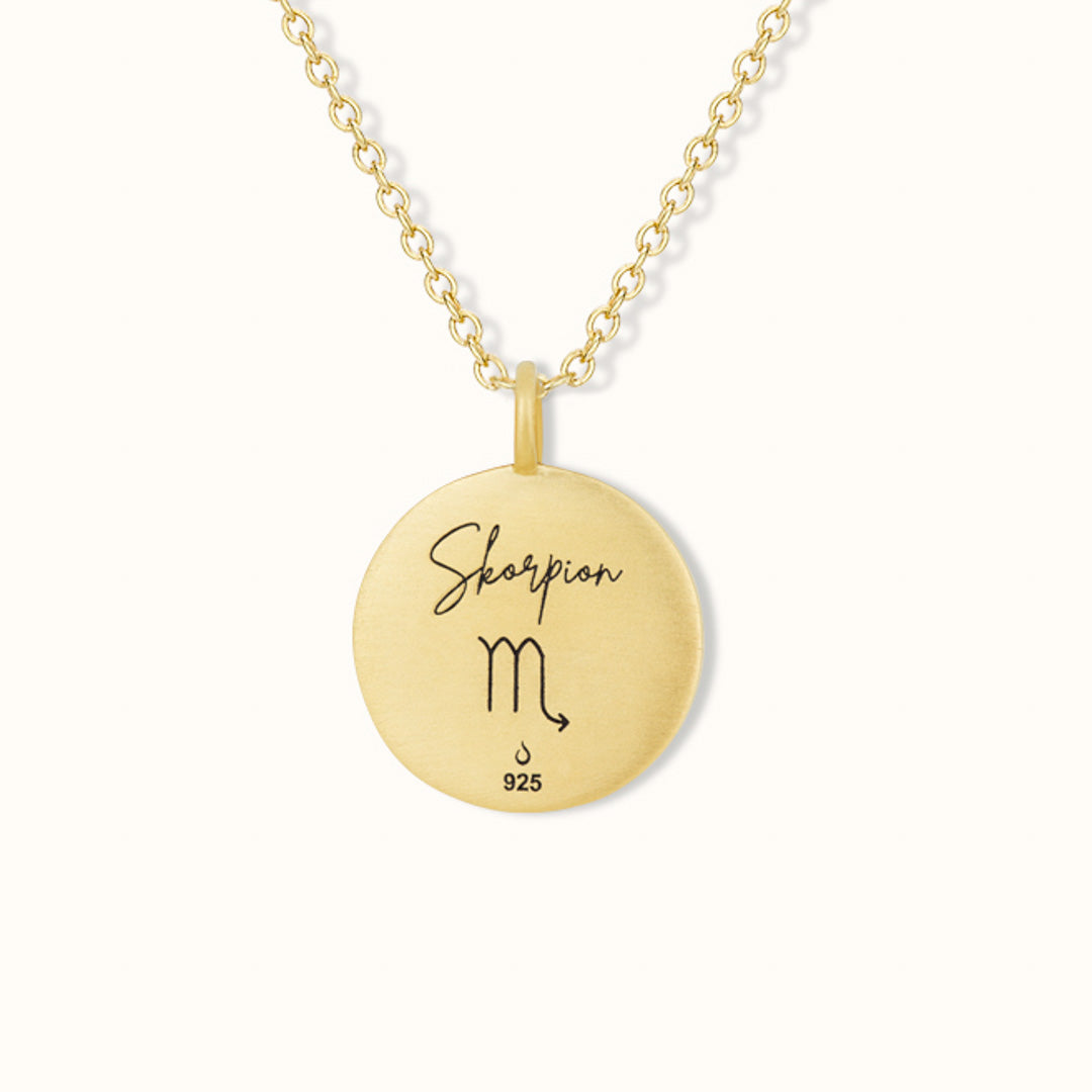 Skorpion Münzen Charm Golden