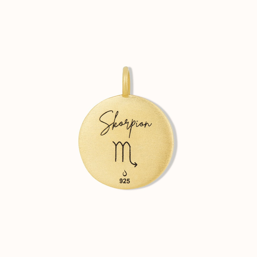 Skorpion Münzen Charm Golden - Spirit of Liebs