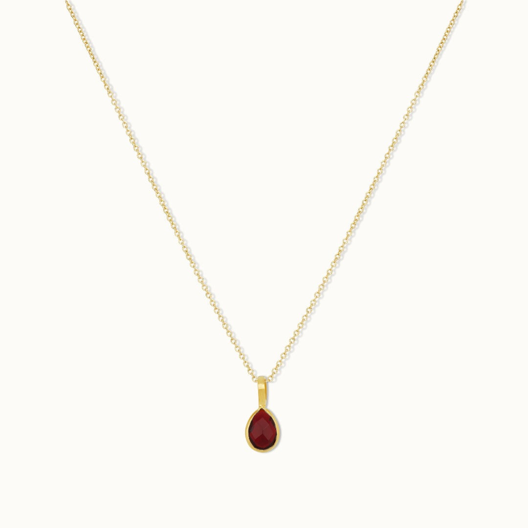 Skorpion Granat Charm Golden - Spirit of Liebs