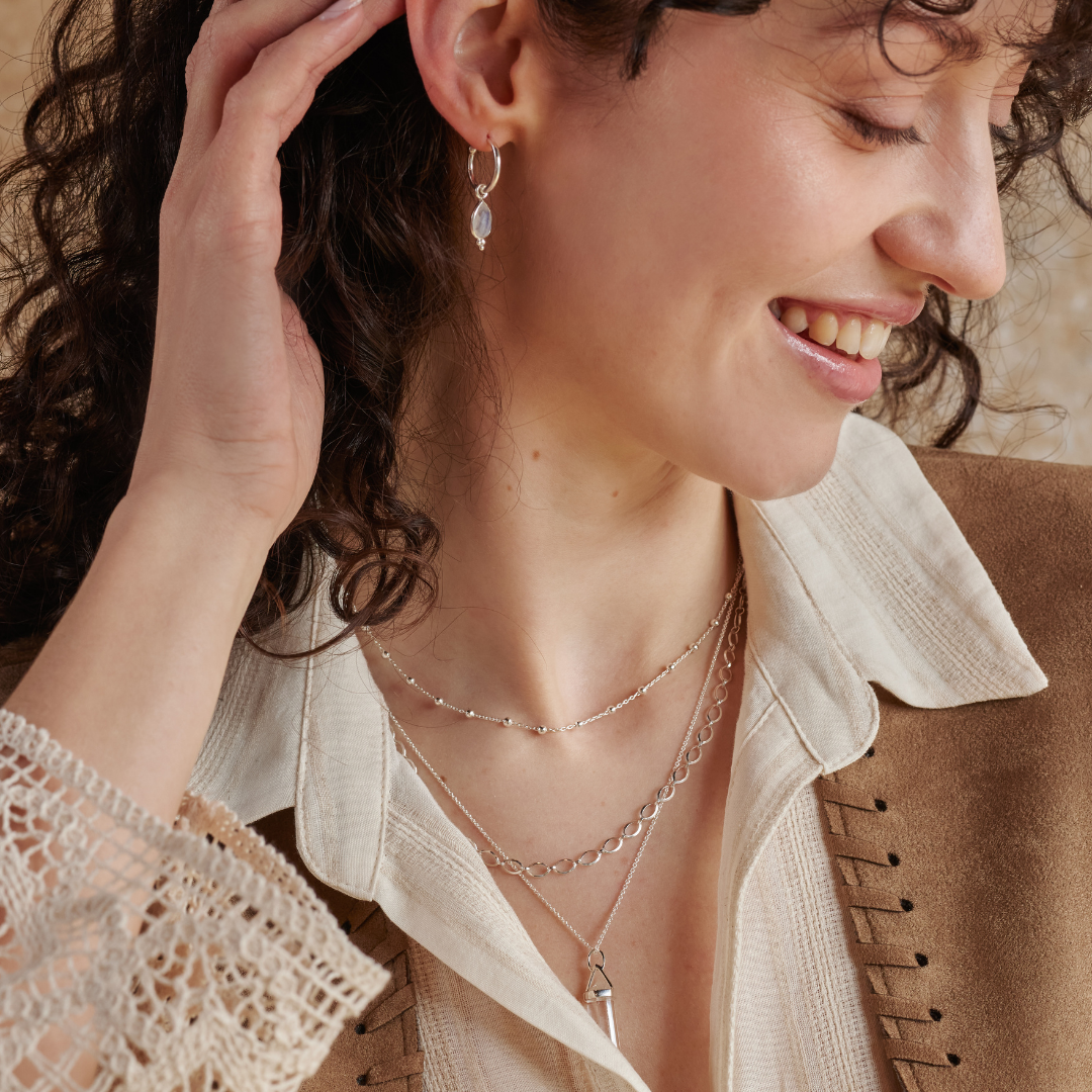 Kosmos Kette Silber