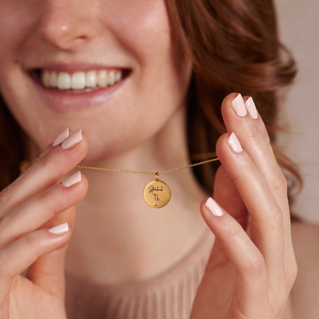 Steinbock Münzen Charm Golden