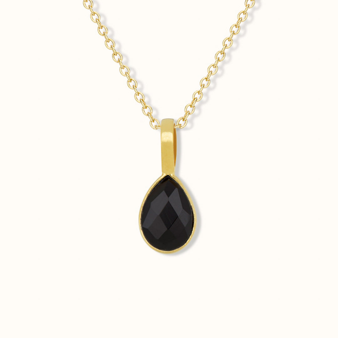 Steinbock Onyx Charm Golden