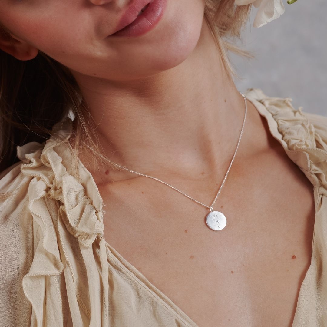 Stier Münzen Charm Silber