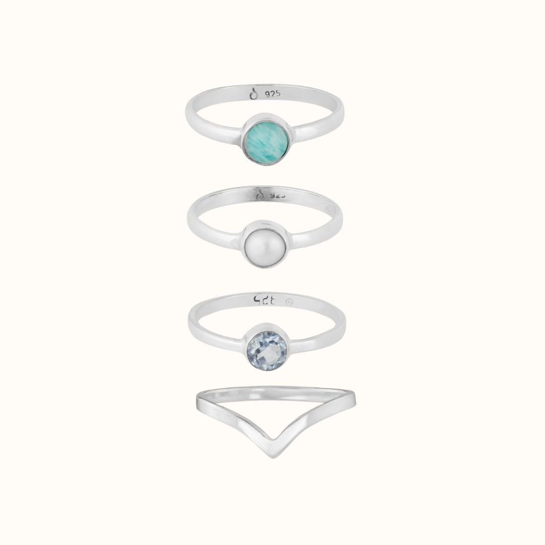 Summer Ring Silber Set