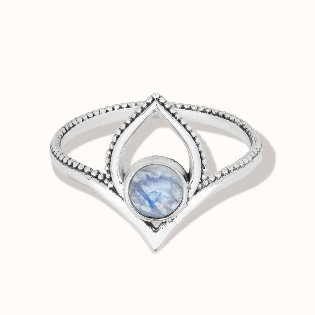 Swani Mondstein Ring Silber