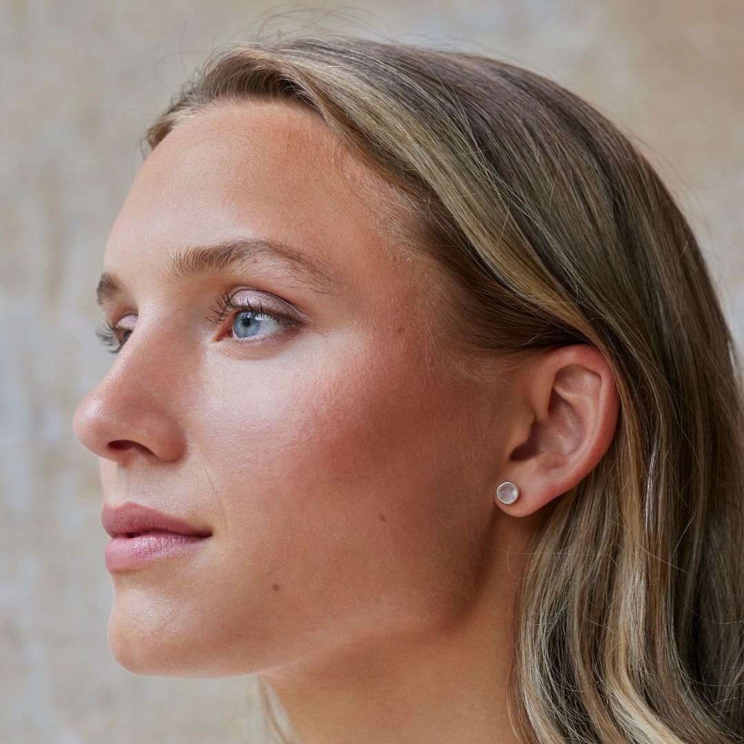 Thea Bergkristall Ohrstecker Silber