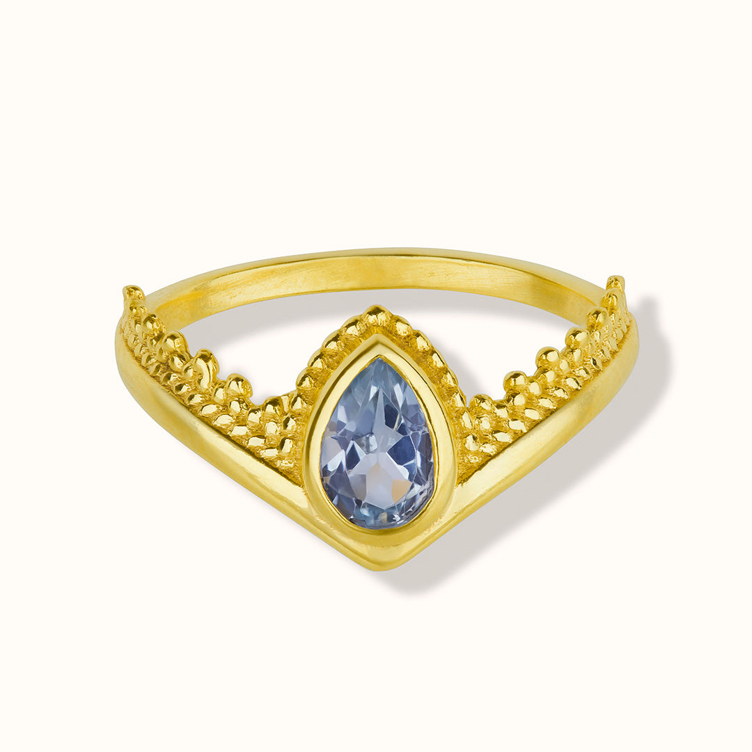 Tiara Topas Ring Golden