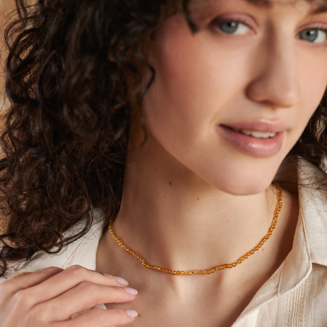 "Walking on Sunshine" Kette Golden