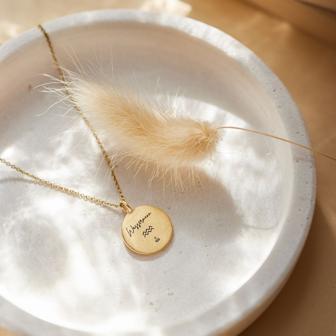 Wassermann Münzen Charm Golden