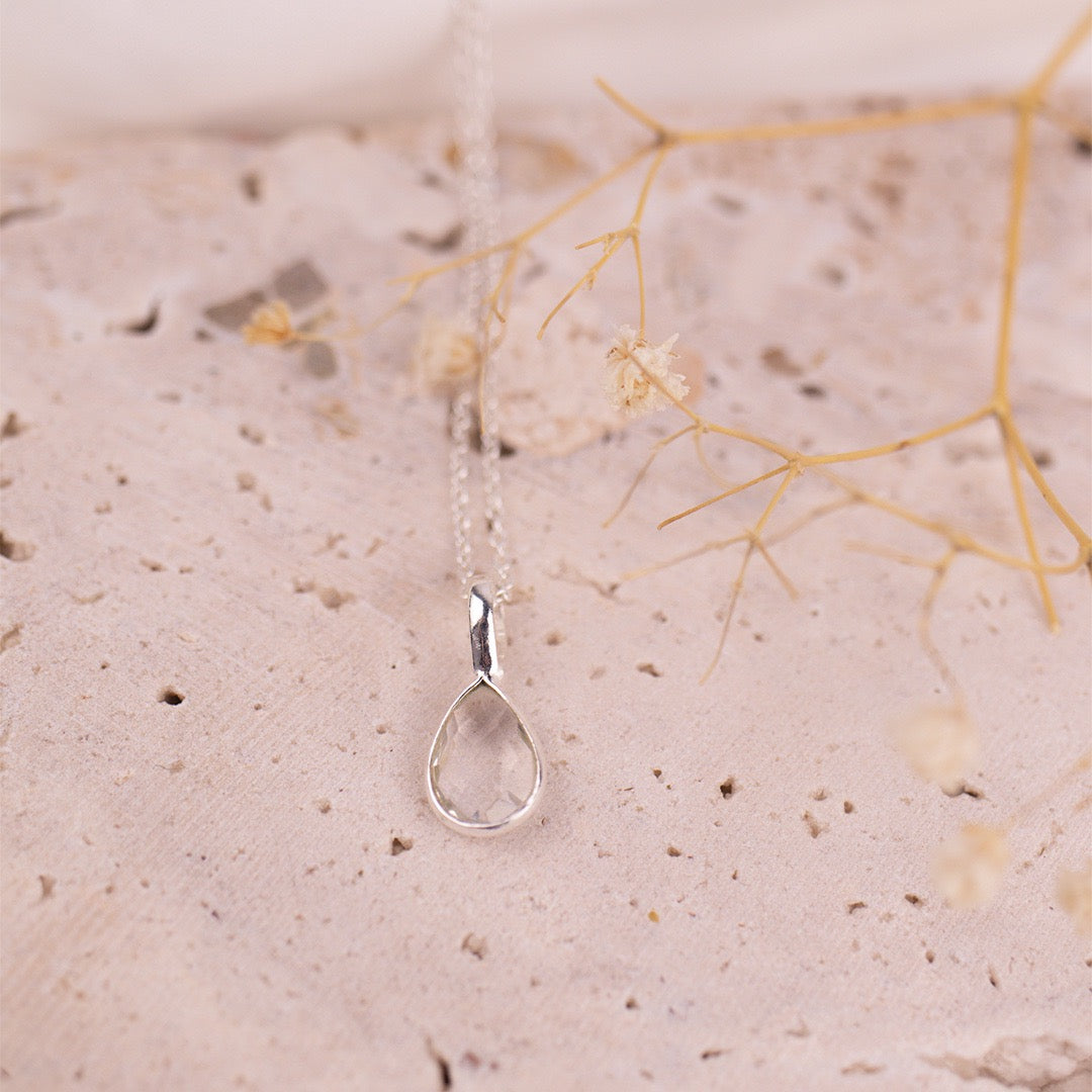 Wassermann Bergkristall Charm Silber - Spirit of Liebs
