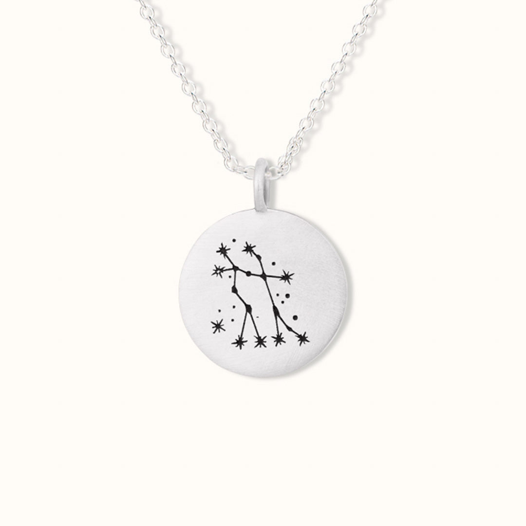 Zwillinge Münzen Charm Silber