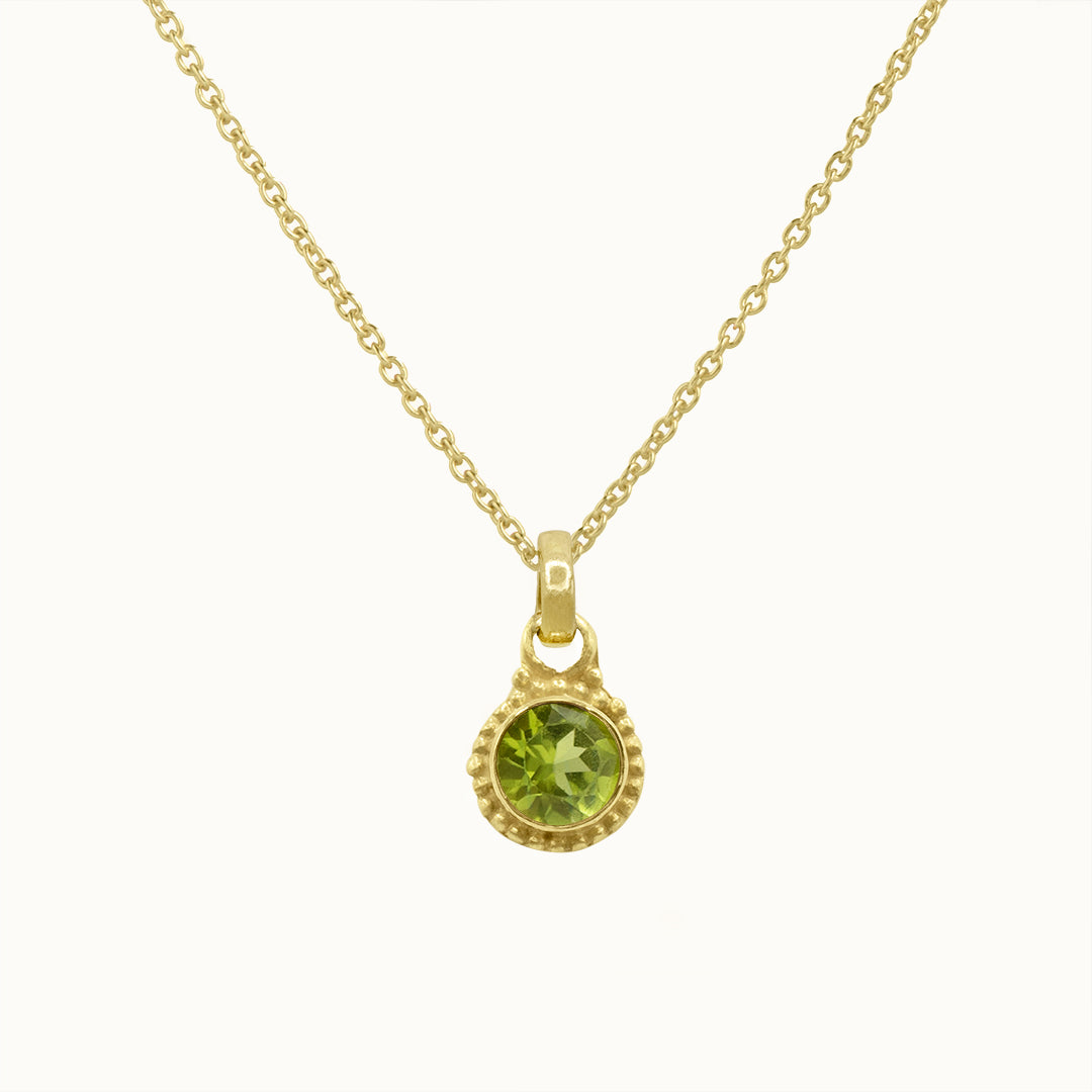 Sonnenaufgang Peridot Charm Golden - Spirit of Liebs