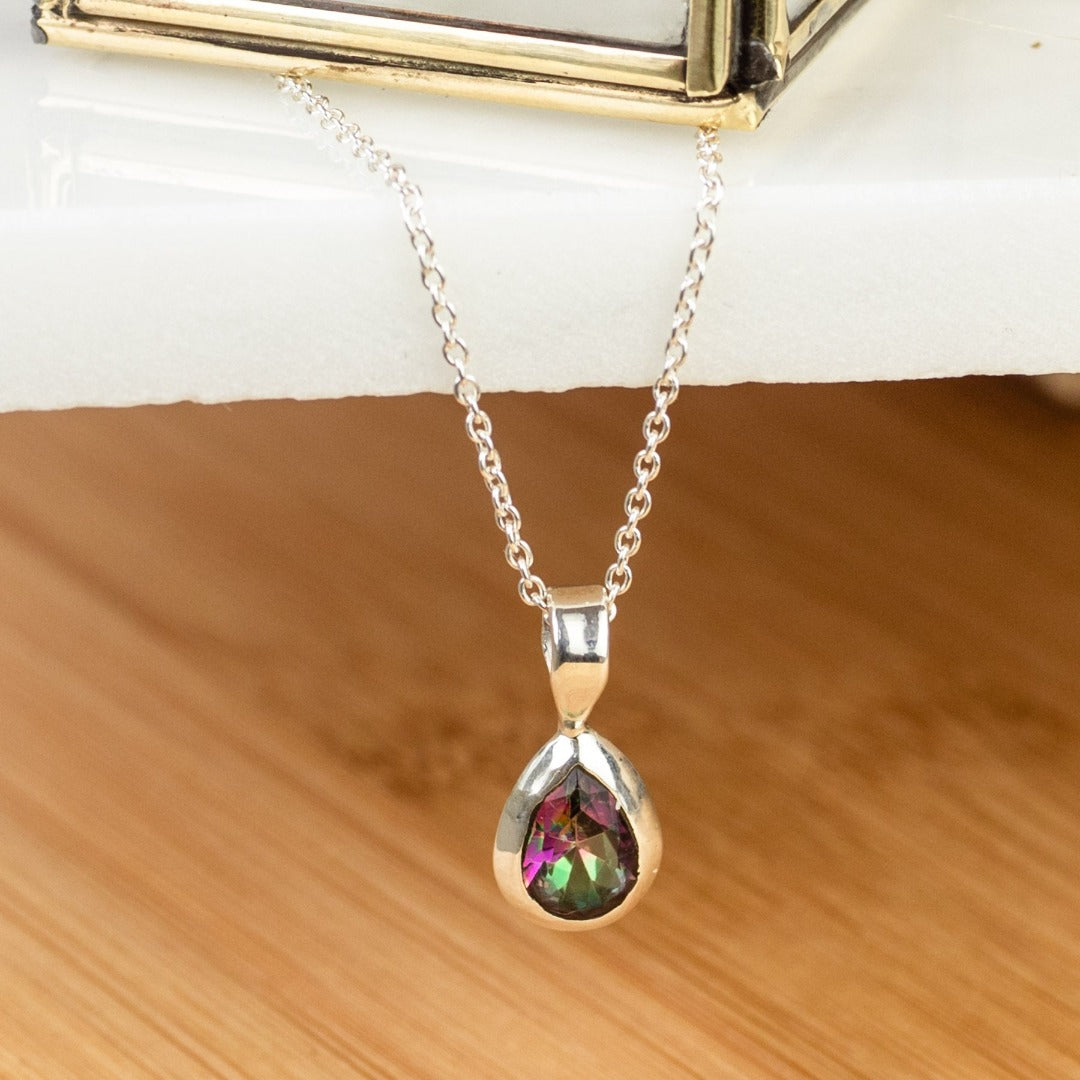 Agua Aura-Quarz Charm Silber - Spirit of Liebs