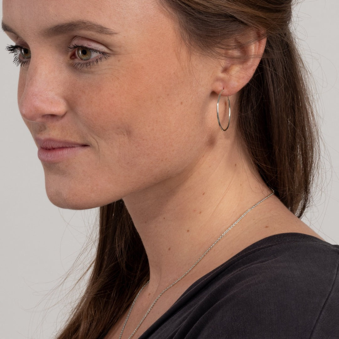 Large Hoops Silber - Spirit of Liebs