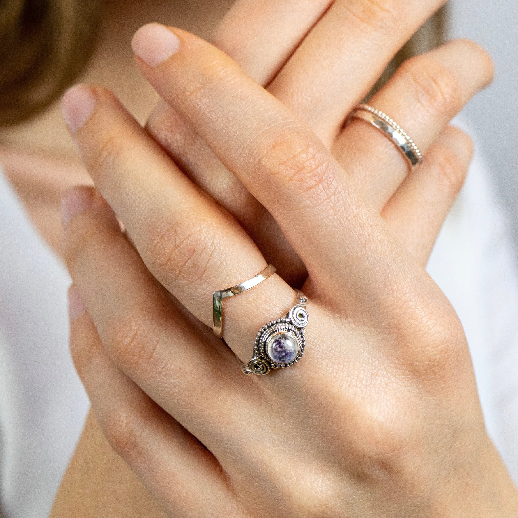 Dara Mondstein Ring Silber - Spirit of Liebs