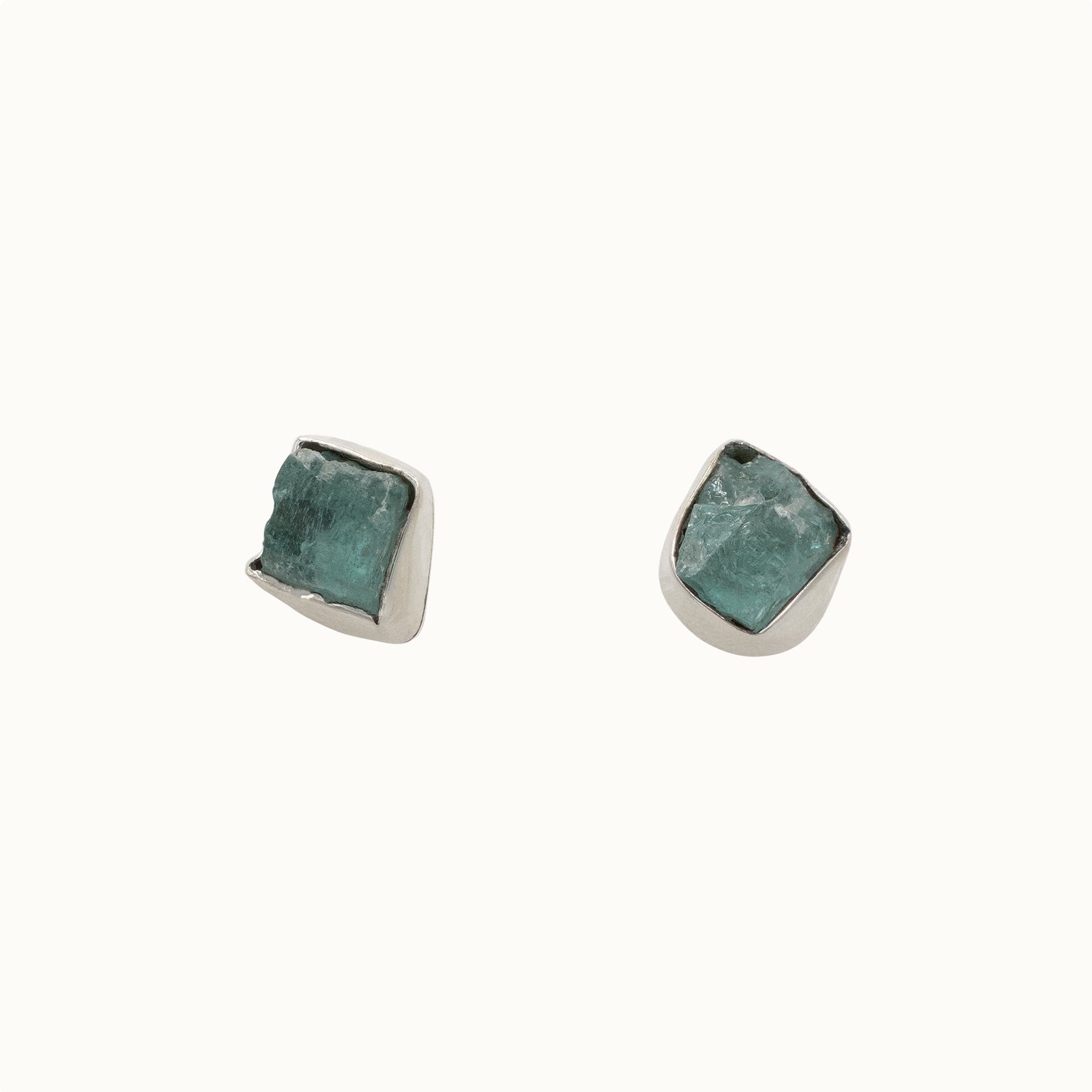 Gaia Aquamarin Ohrstecker Silber - Spirit of Liebs