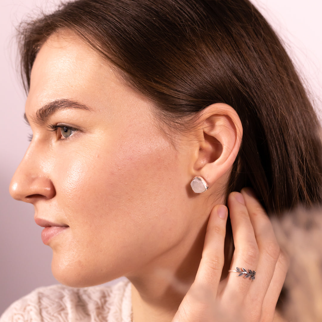 Gaia Mondstein Ohrstecker Silber - Spirit of Liebs
