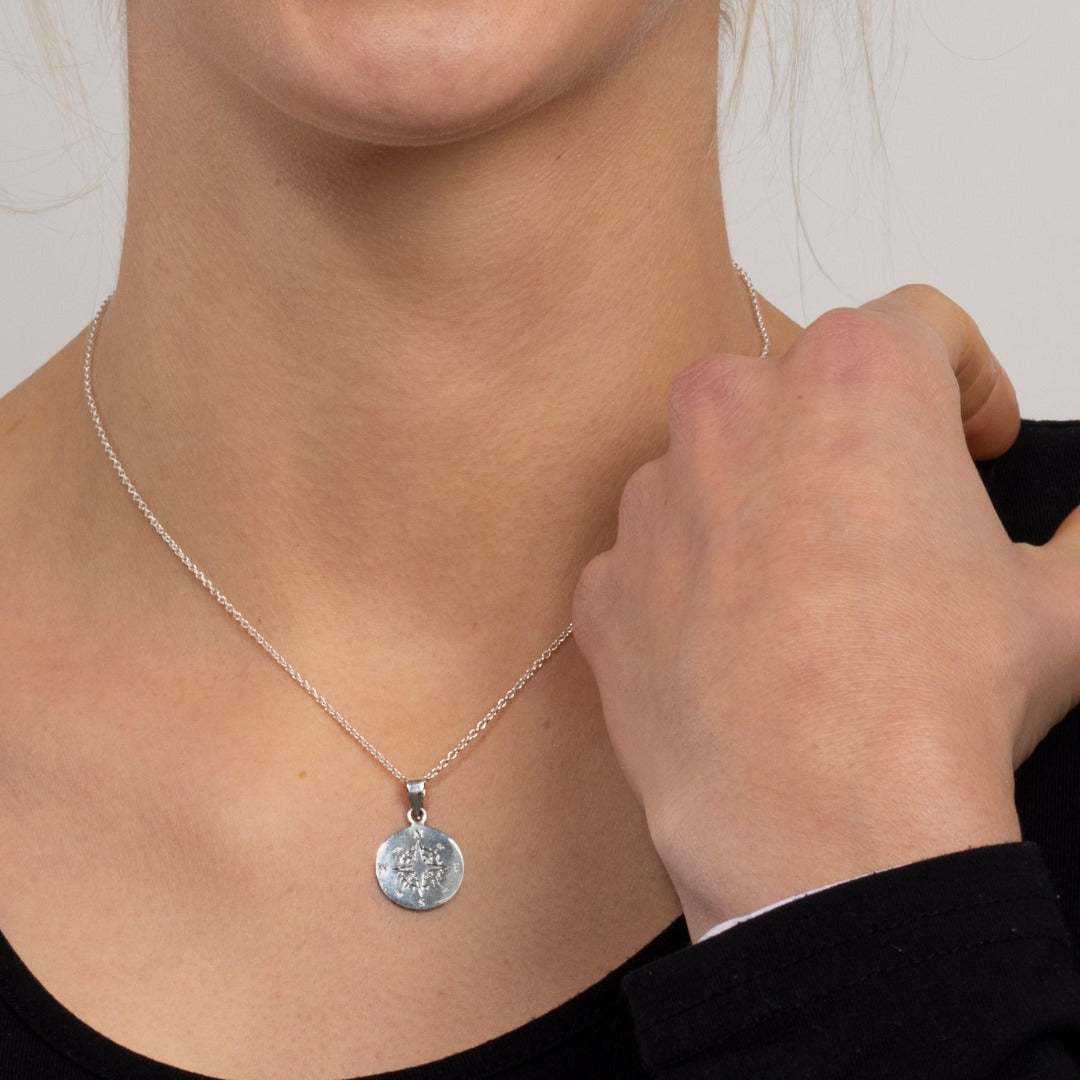 Kompass Charm Silber - Spirit of Liebs