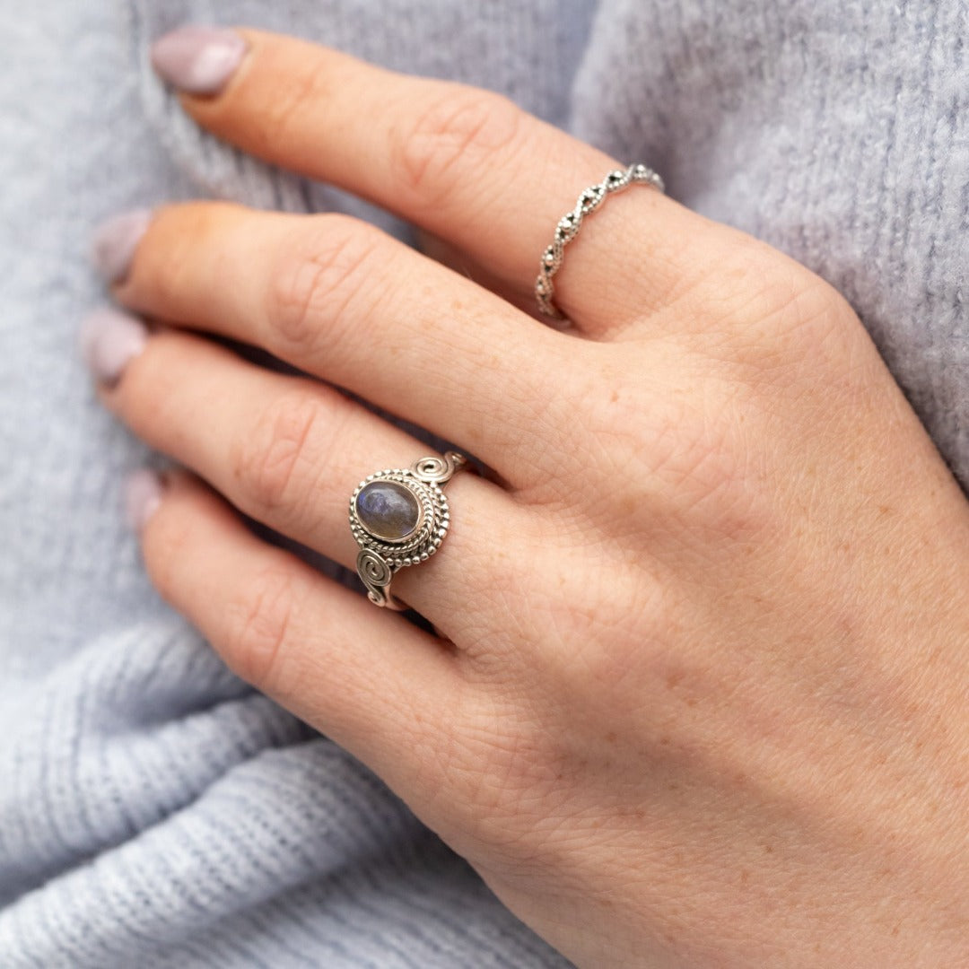 Nirmala Labradorit Ring Silber - Spirit of Liebs