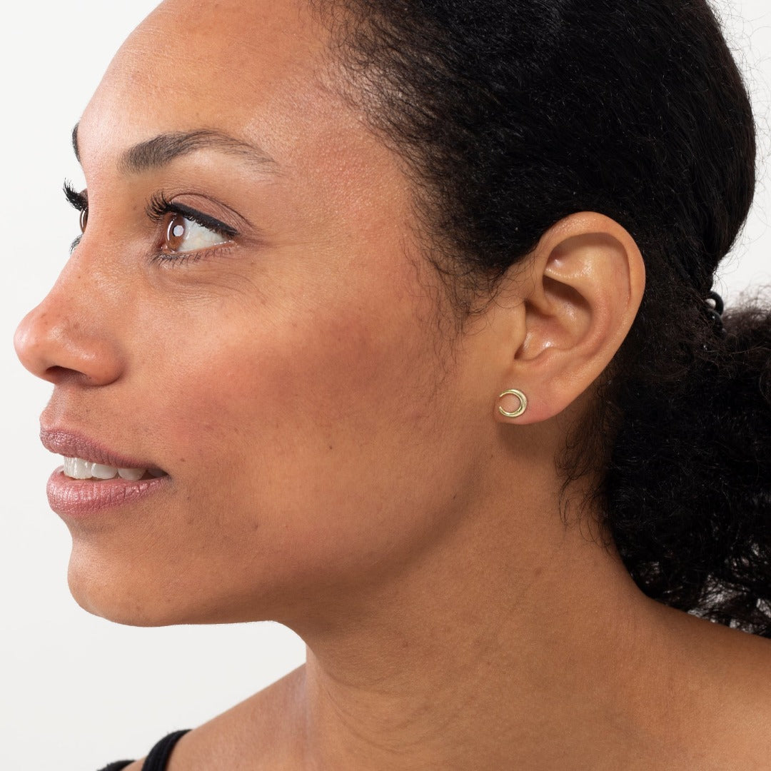 Sichelmond Ohrstecker Golden - Spirit of Liebs