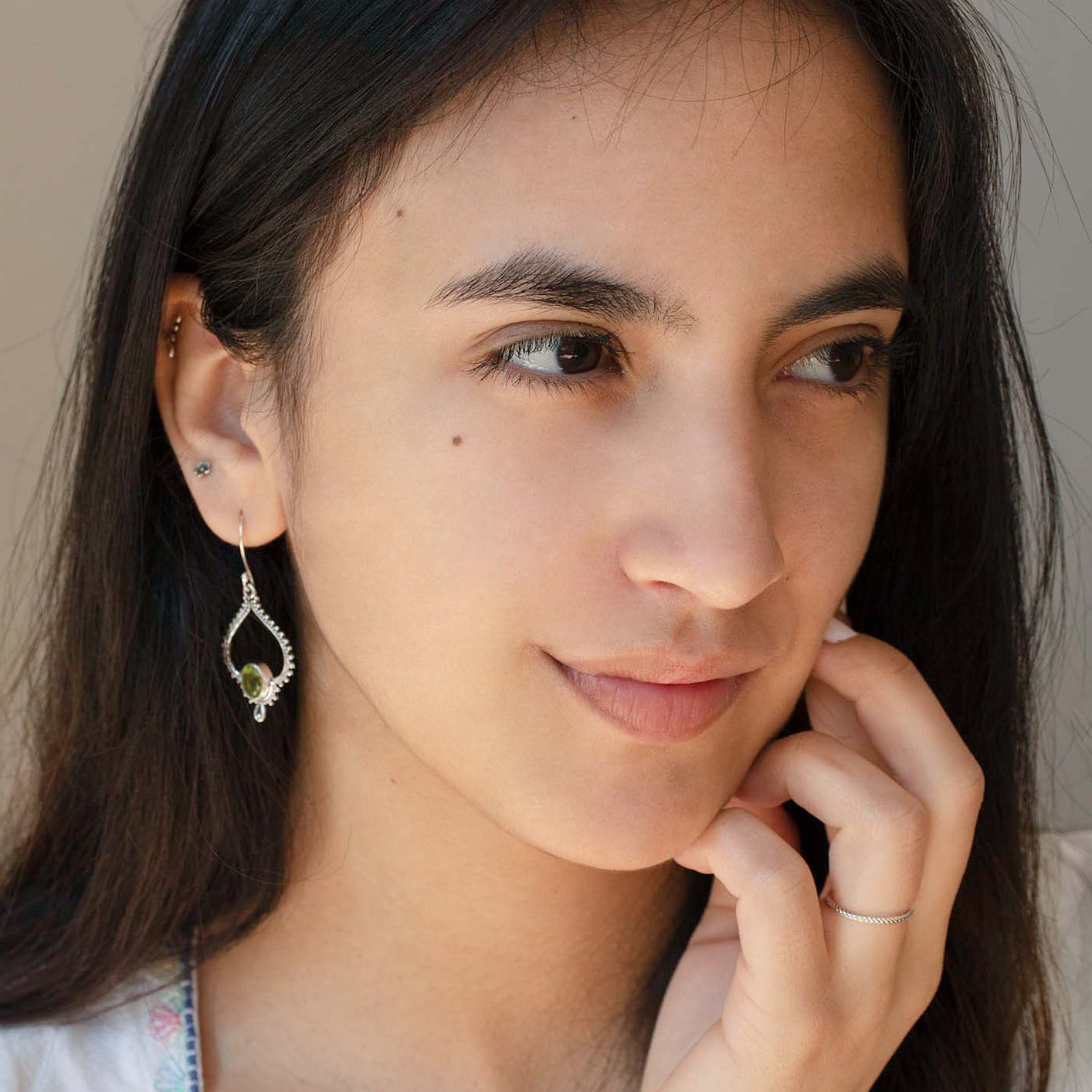 Swani Peridot Ohrhänger Silber - Spirit of Liebs