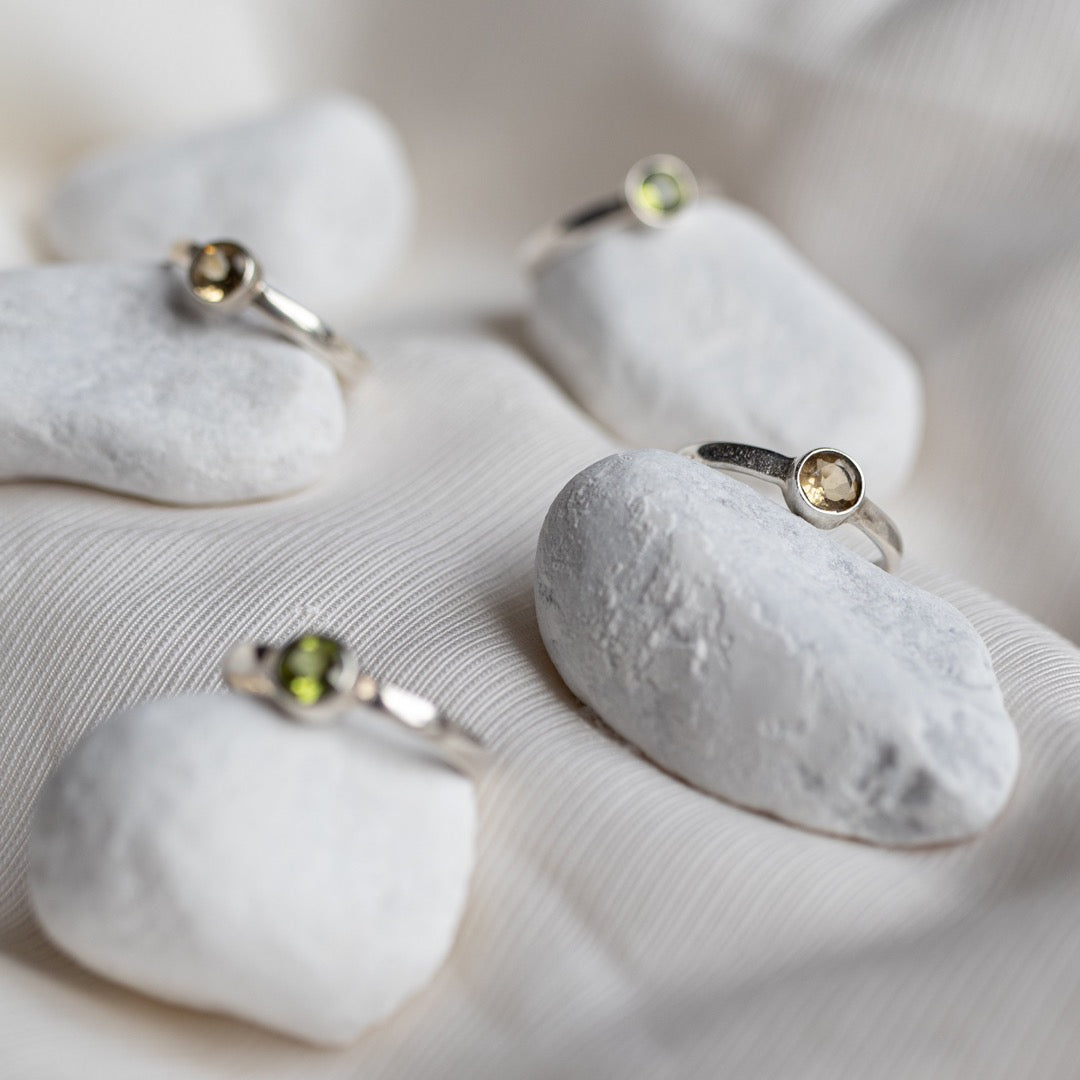 Una Citrin Ring Silber - Spirit of Liebs