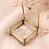 RIO Drops Topas Small Hoops Silber