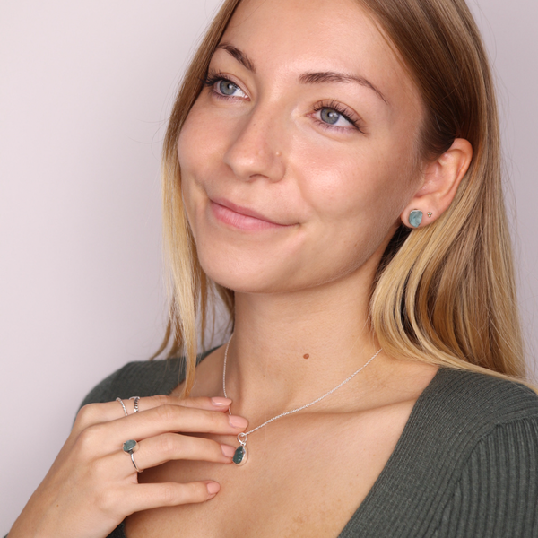 Gaia Apatit Silber Set