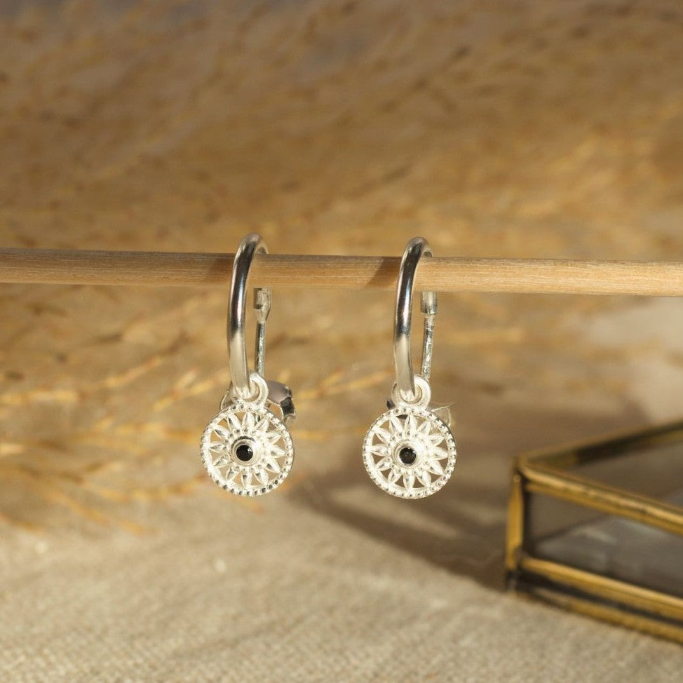 Elara Spinell Hoops Silber