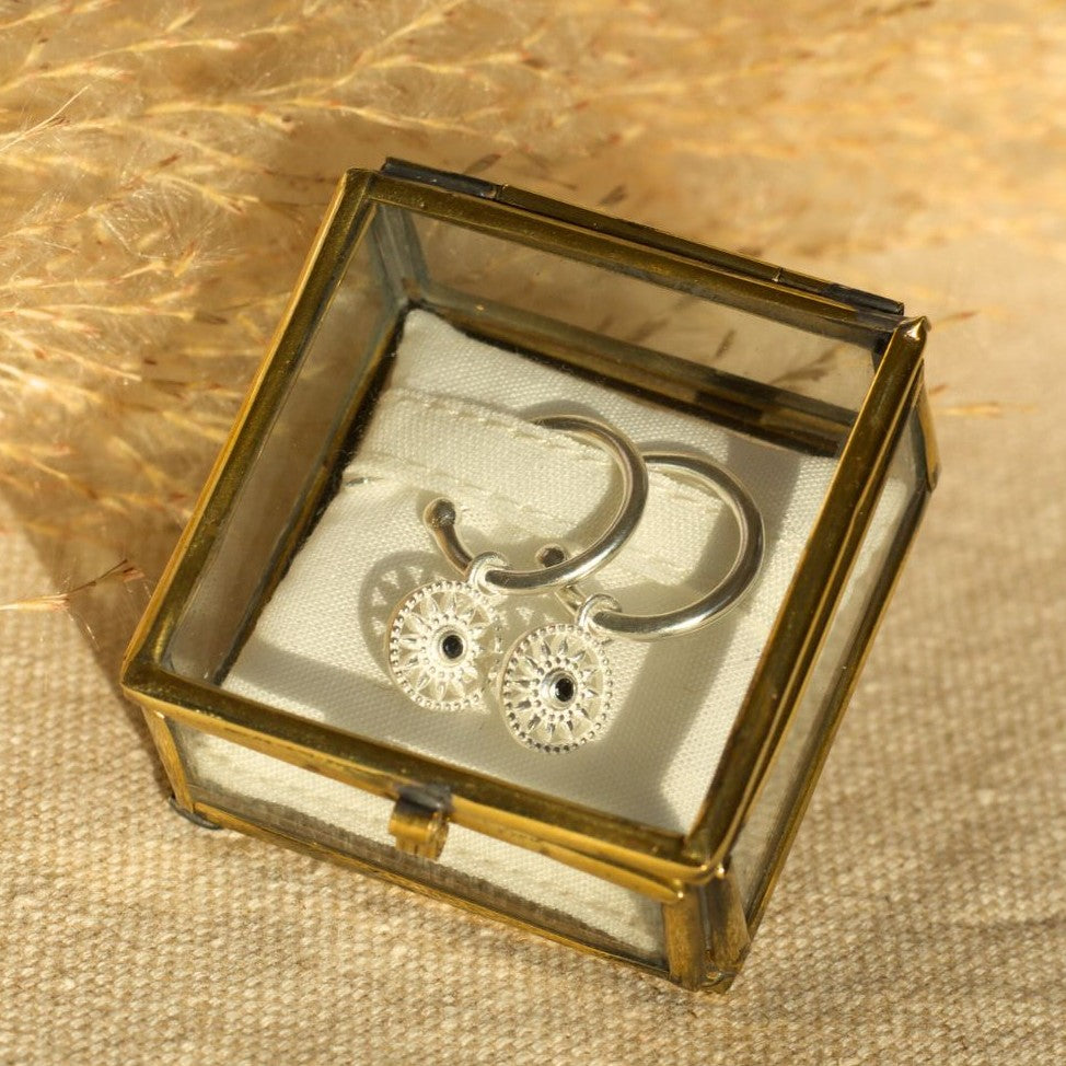 Elara Spinell Hoops Silber