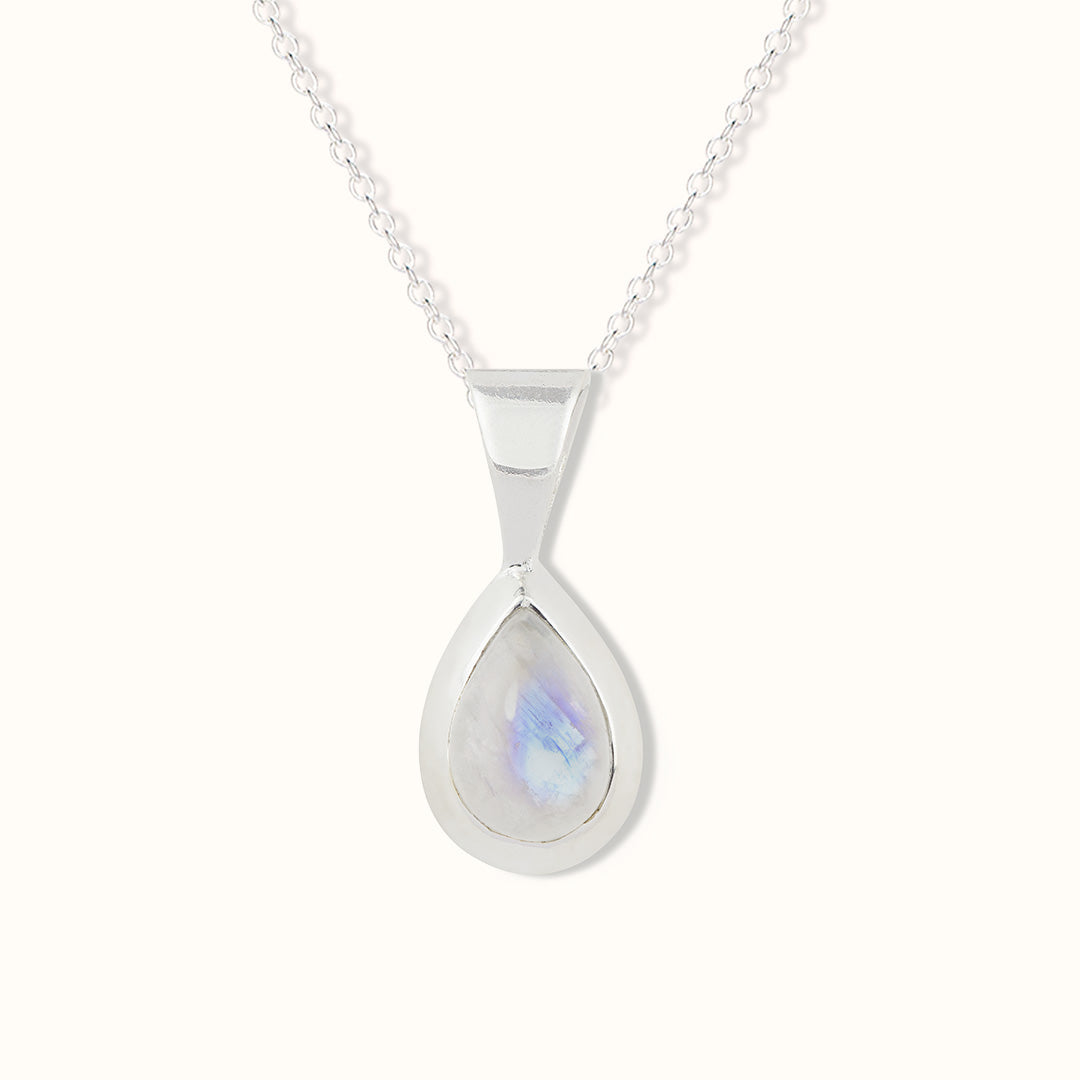 Agua Mondstein Charm Silber