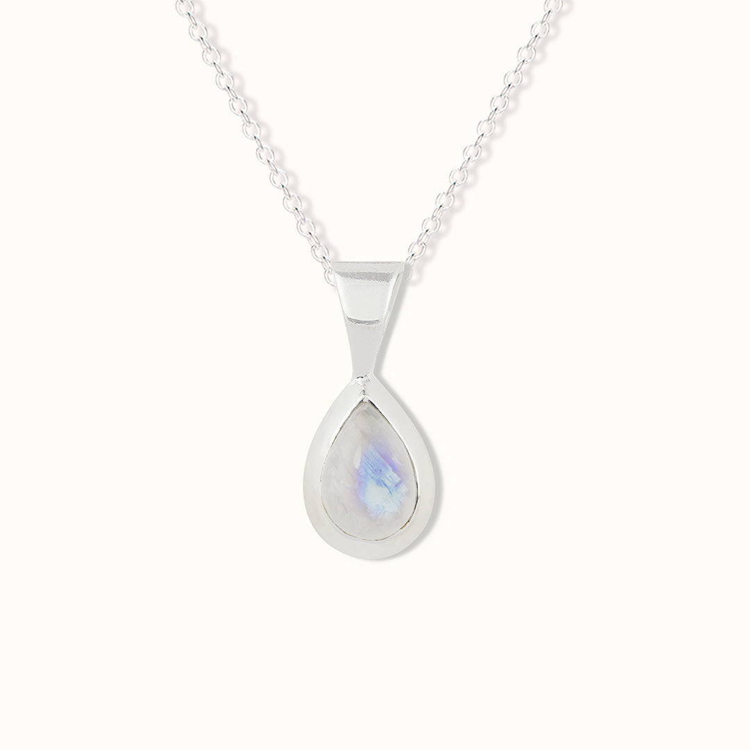 Agua Mondstein Charm Silber